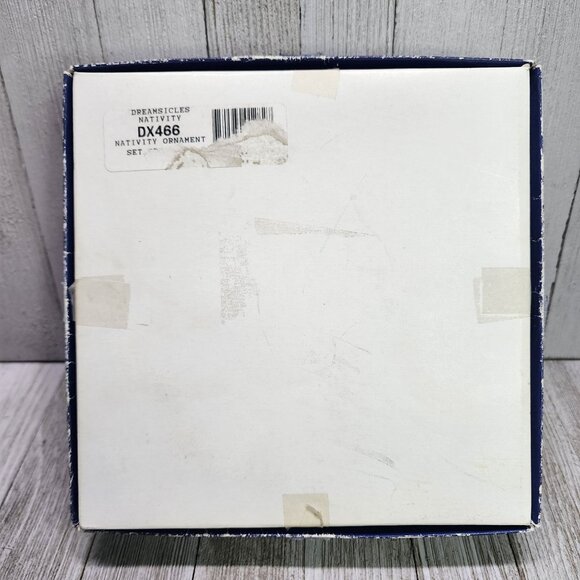 Vtg Dreamsicles Nativity Ornaments Collection Porcelain Christmas Cast with Box - Picture 5 of 5